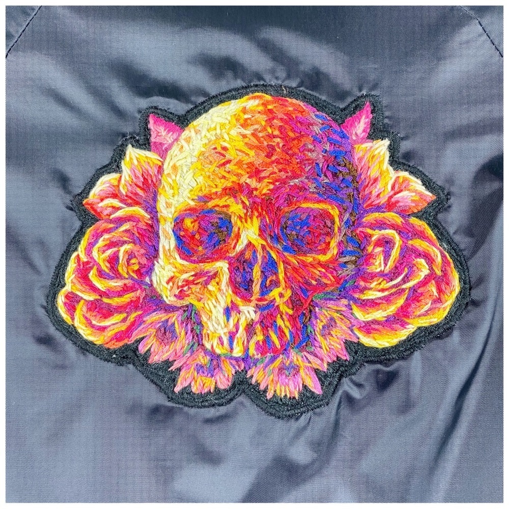 Danielle Clough One of a Kind Embroidered Skull Patch - Picture 9 of 13